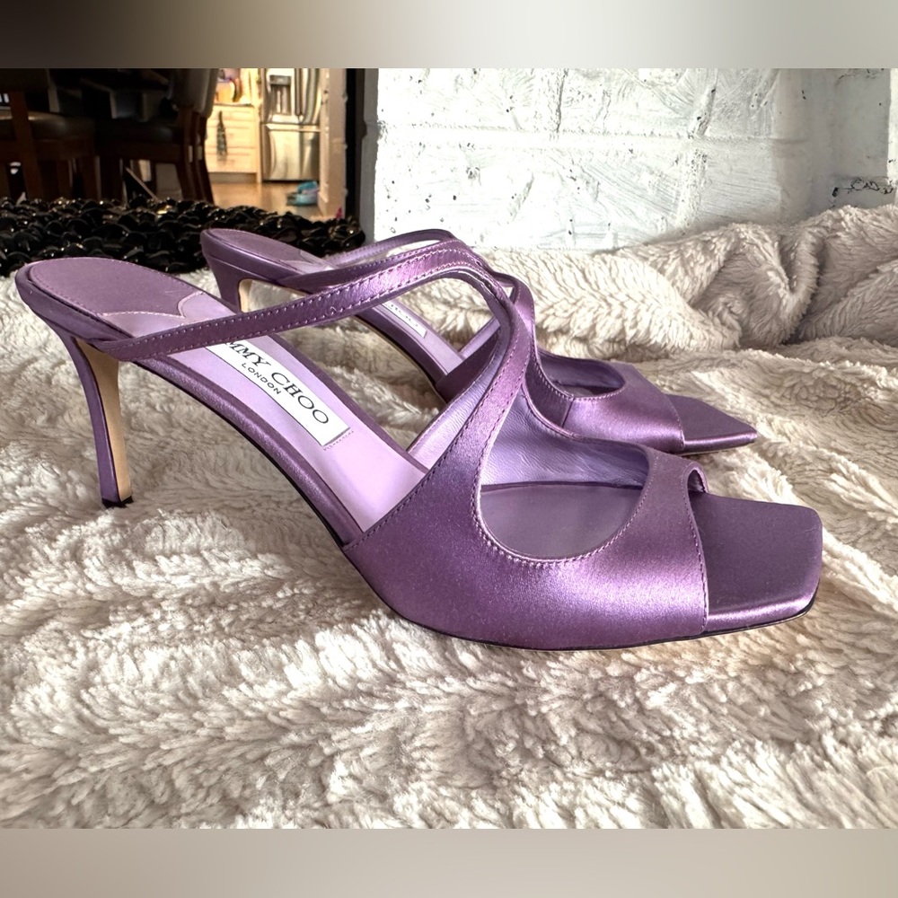 Jimmy Choo Anise Strappy Heel Mules - Picture 5 of 8